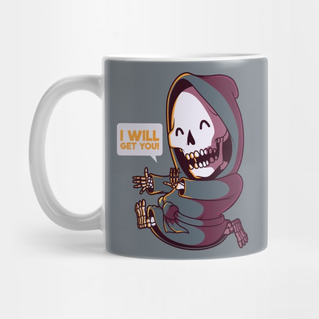 Funny Cartoon Grim Reaper // I Will Get You! by SLAG_Creative